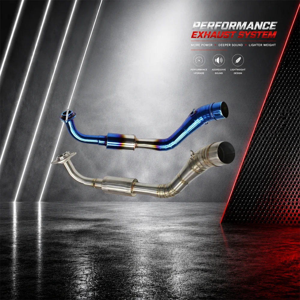 51mm Exhaust Header Front Link Pipe Motorcycle Modified System For Yamaha NVX125 NVX155 Aerox155 NMAX 2016-2018