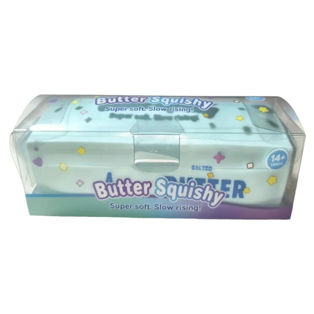 Crunchy Butter Stick Squeezed Toy 14cm Building Blocks Butter Stick Squishy Toy Comfortable Funny Crackling Butter Bar