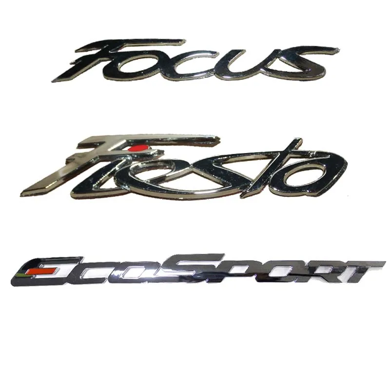 Car Styling For Ford Fiesta Mondeo Focus S-Max Edge Kuga Emblem Badge Trunk Letter Sticker Tail Badge Decoration Car Accessories