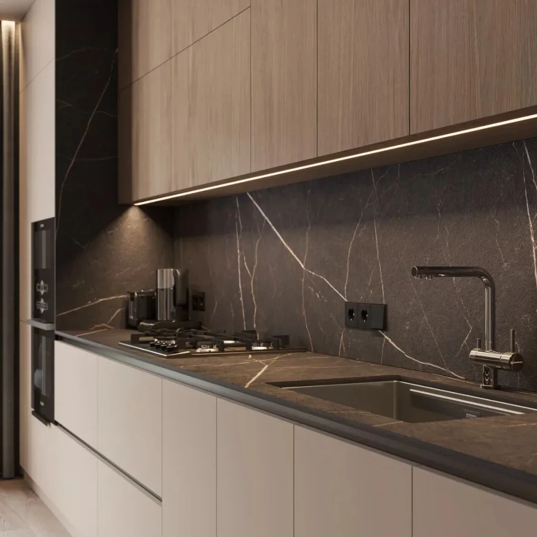 ％Italian Minimalist Luxury Pine Wood Custom Cabinets Modern Design Multi-Functional Wheel Water Resistant Custom Color Custom