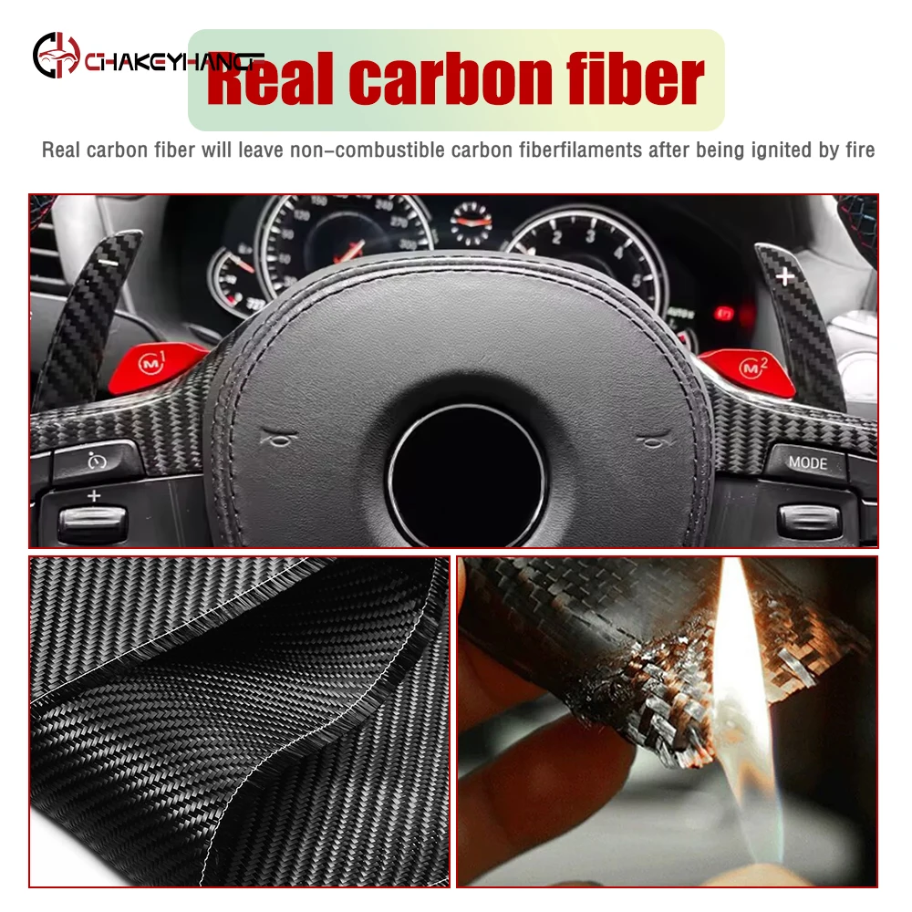For BMW 3 M3 4 M4 G42 G87 G20 G21 G80 G81 G22 G23 G26 G82 G83 2 M2 All Series 2019-2026 Real Carbon Fiber Steering Wheel Sticker
