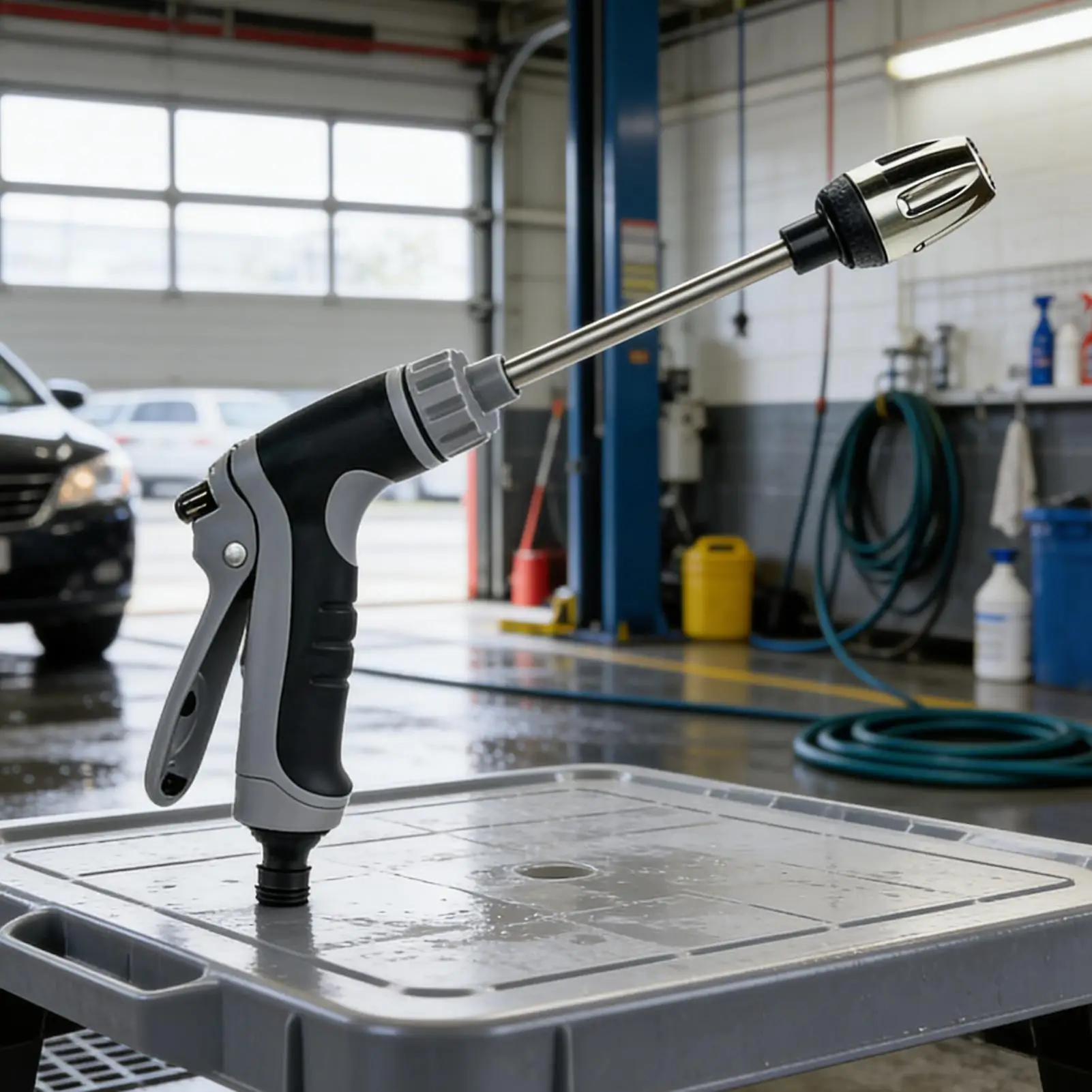 

Насадка для мойки под давлением с 3 режимами, вращающаяся, для сада, газона, улицы, двора