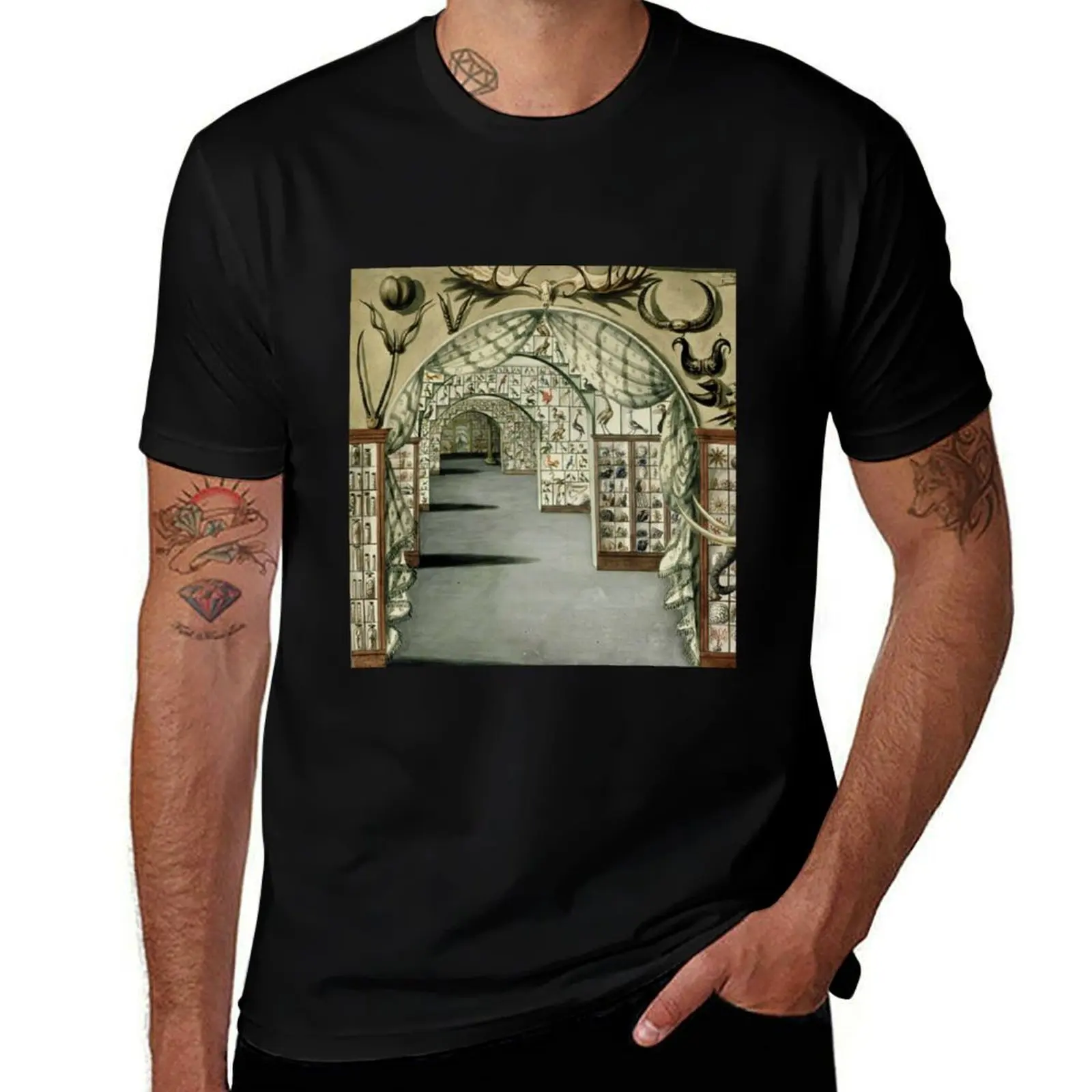 Natural History Museum T-Shirt Work Utility Short Sleeve Shirt T-Shirt