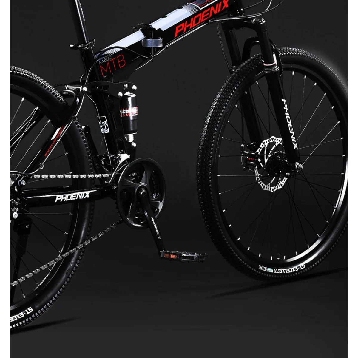 

Складной горный велосипед Phoenix с мягким задним амортизатором и двойной системой амортизации, портативный, для взрослых мужчин, внедорожный, с переменной скоростью, для женщин и подростков