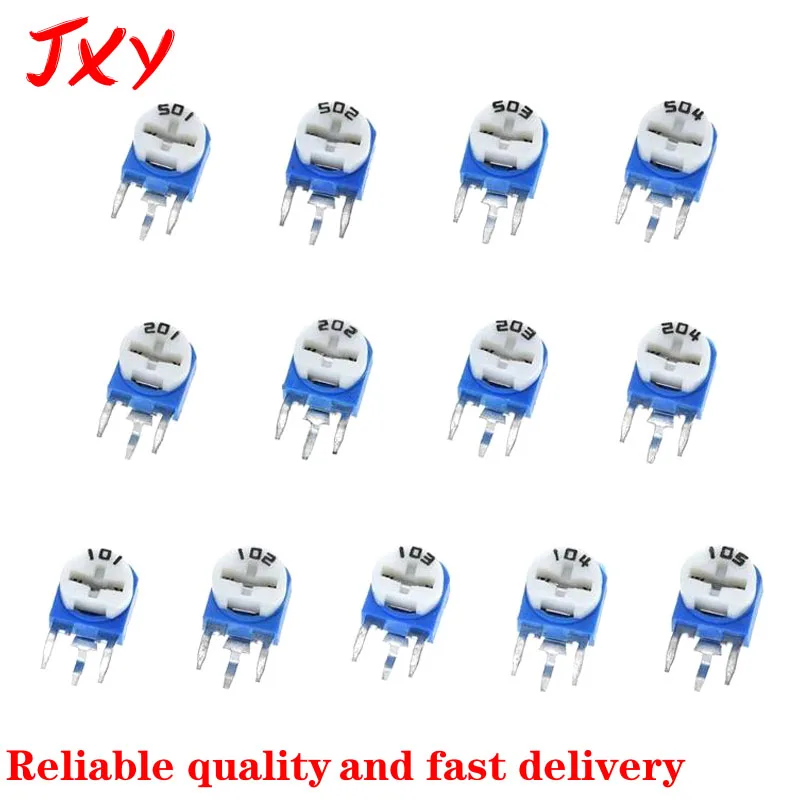 20PCS RM063 Rm-063 100 200 500 1k 2k 5k 10k 20k 50k 100k 200k 500k 1m Ohm Trimpot Trimmer Potentiometer Variable Resistor