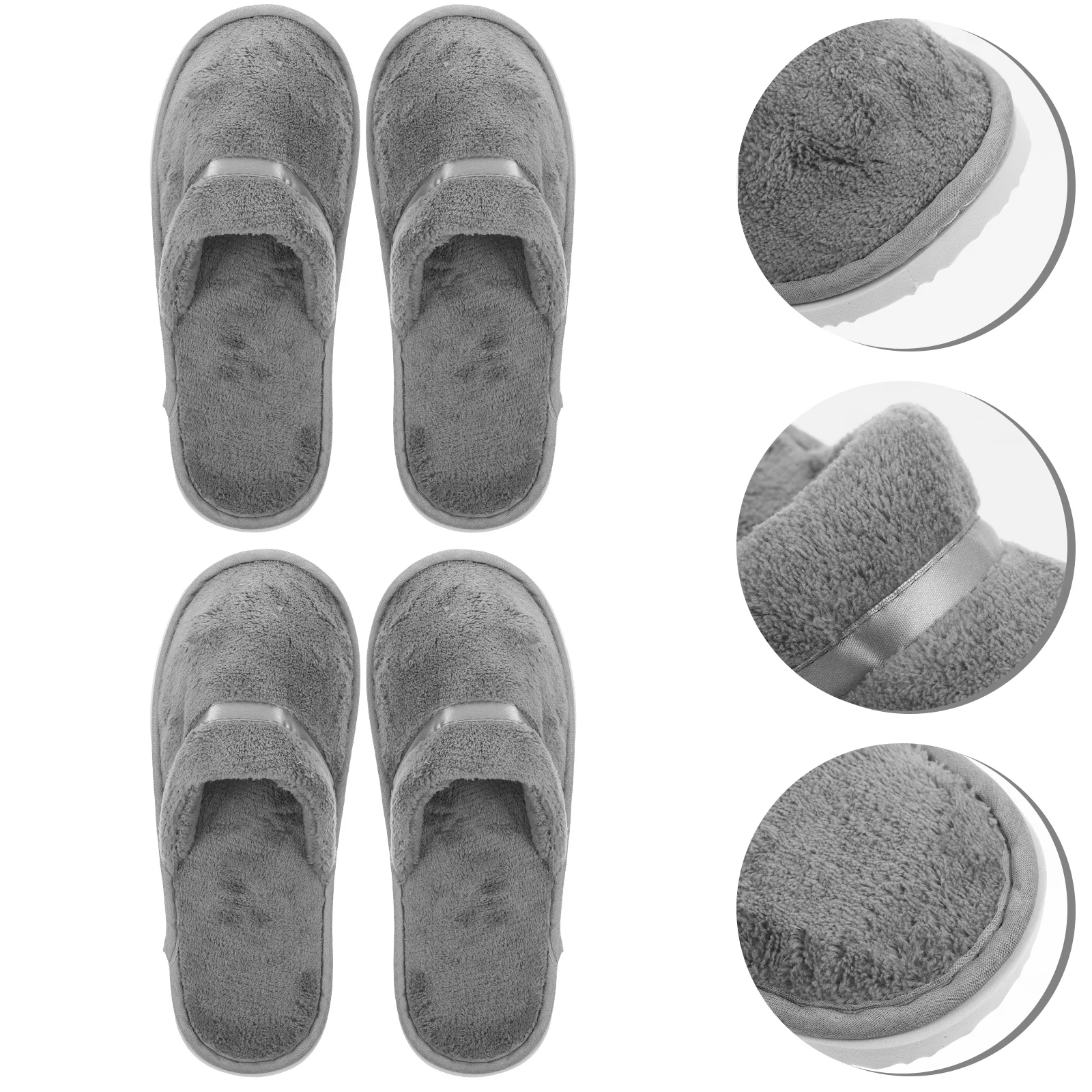 

2 Pairs Breathable Hotel Slippers Man While Sandals Home Eva for Women Household