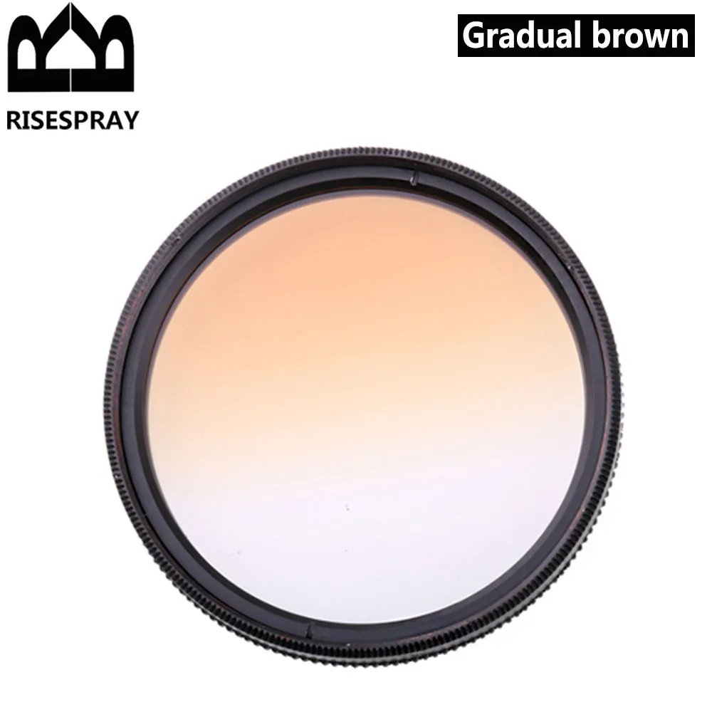 9 sets RISE(UK) Circle Graduated Gradual Gradient Grey Gray Blue Red Orange blue green pink purple brown Color Lens Filter set