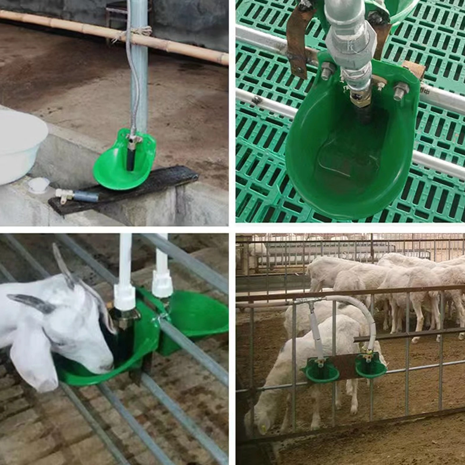 Ciotola per acqua automatica Abbeveratoio per liquidi Pecora Mucca Bovini Maiale Capra Cavallo Allevamento Alimentatore per animali Strumento per bere Sostituisci la valvola in rame del bestiame