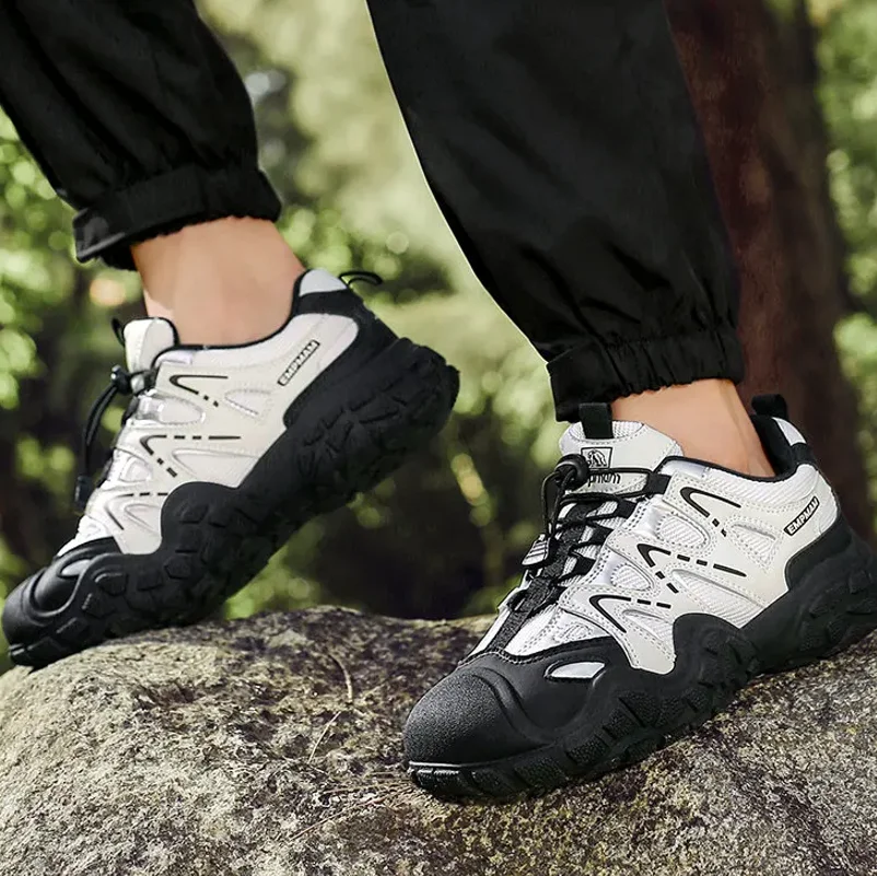 Spring Summer Fashion Pink Women's Hiking Sneakers Comfortable Non-slip Trekking Shoes Trainers Man Outdoor Sports Sneakers Men