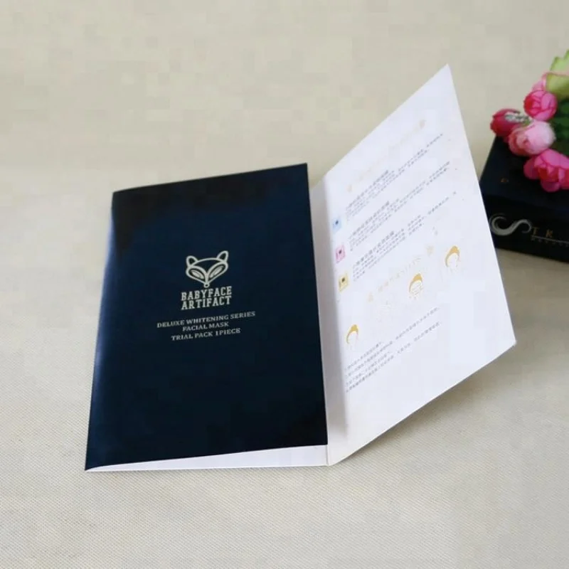 Customized product.custom logo professional presentation color printing folding paper leaflet folder for card insert