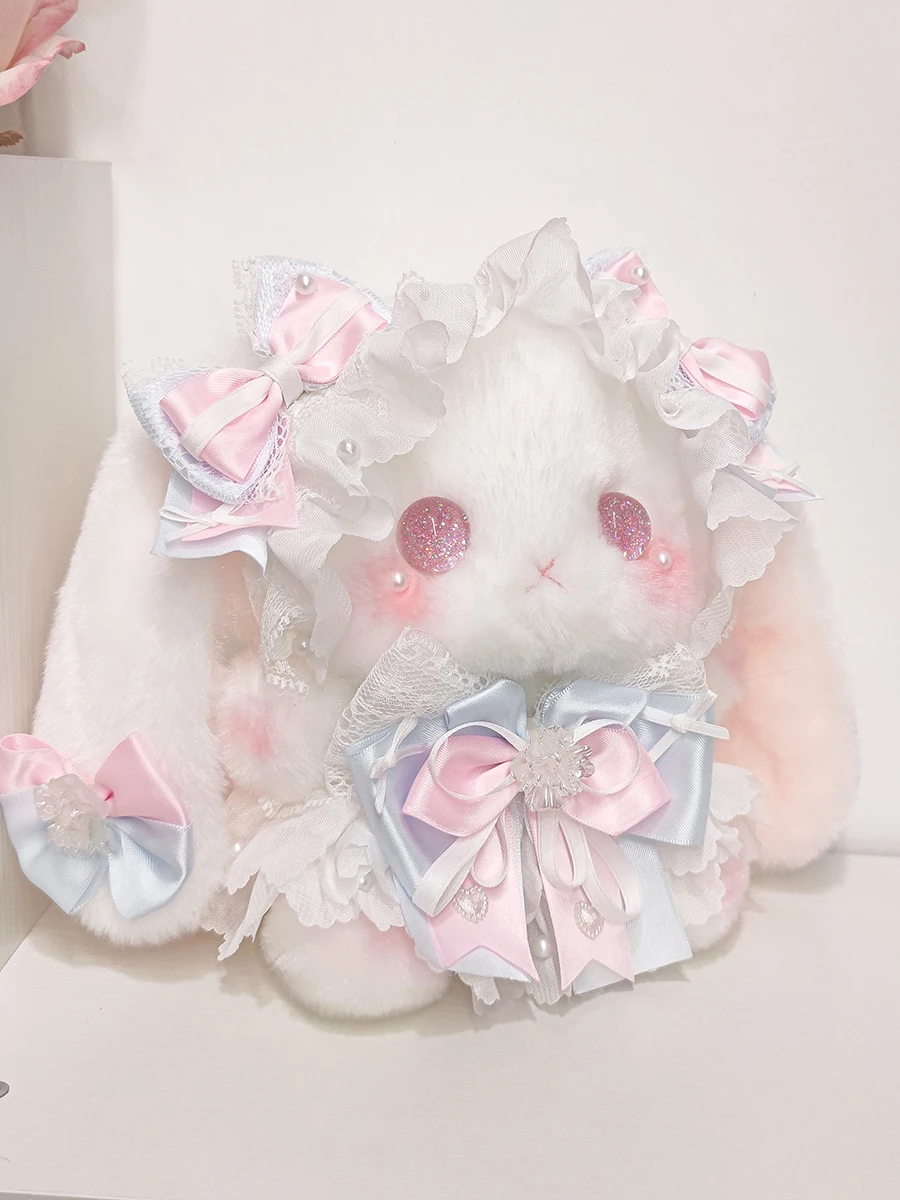 Doll Bag Lolita Hand-Made Rabbit Bag Crossbody Backpack Plush Cute Women's Bag