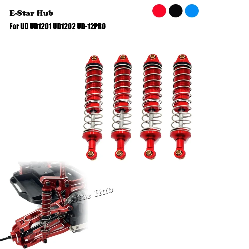 Front and Rear Hydraulic Shock Absorbers for 1/12 UD1201 UD1202 UD-12PRO Metal Upgrade Parts Rc Model Crawler Car Truck Buggy