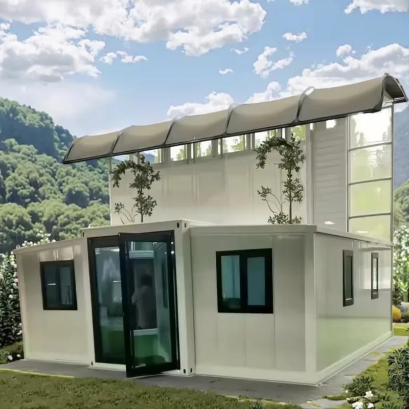 Portable Steel Frame Sandwich Panel Container House and Modern Mobile Home 20ft 40ft 3 Bedrooms Fire Retardant