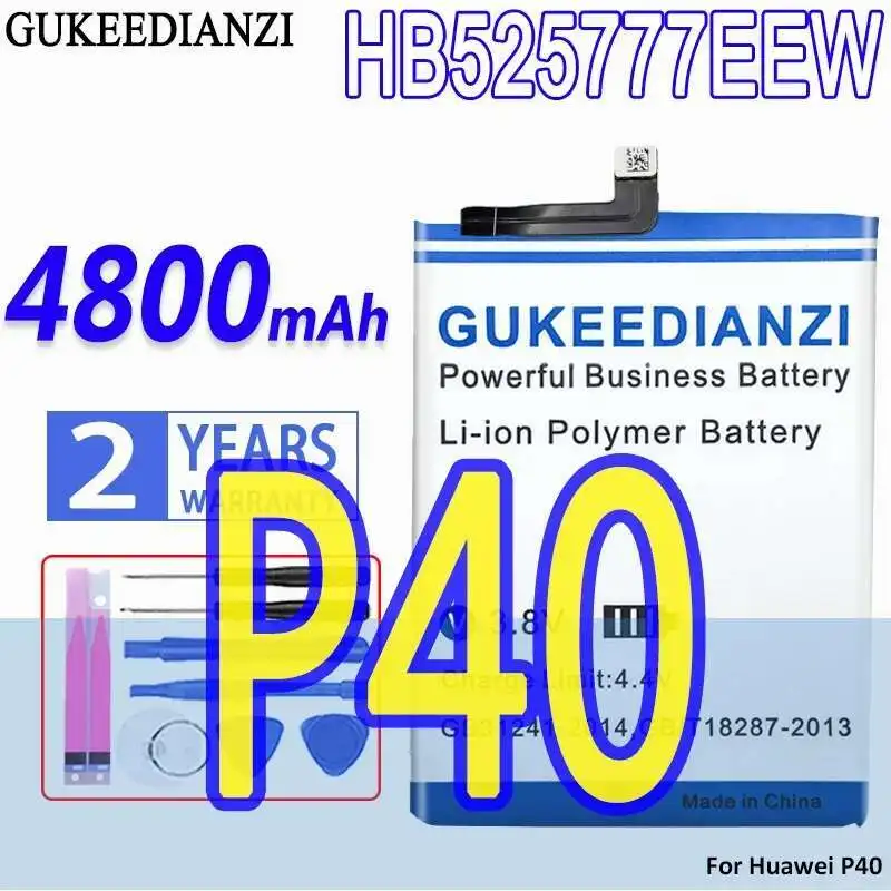 

Lightweight 4800Mah For Huawei P40 HB525777EEW Mobile Phone Battery Good Low-Temperature Performance