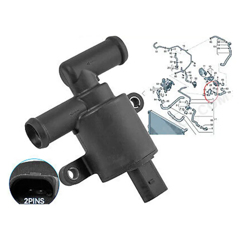 4H0121671D 4H0121671B New Good Heater Control Valve For AUDI A4 A5 A6 C7 A7 A8 Q5 VW Golf 7 Passat B8  Cooling Solenoid Valve