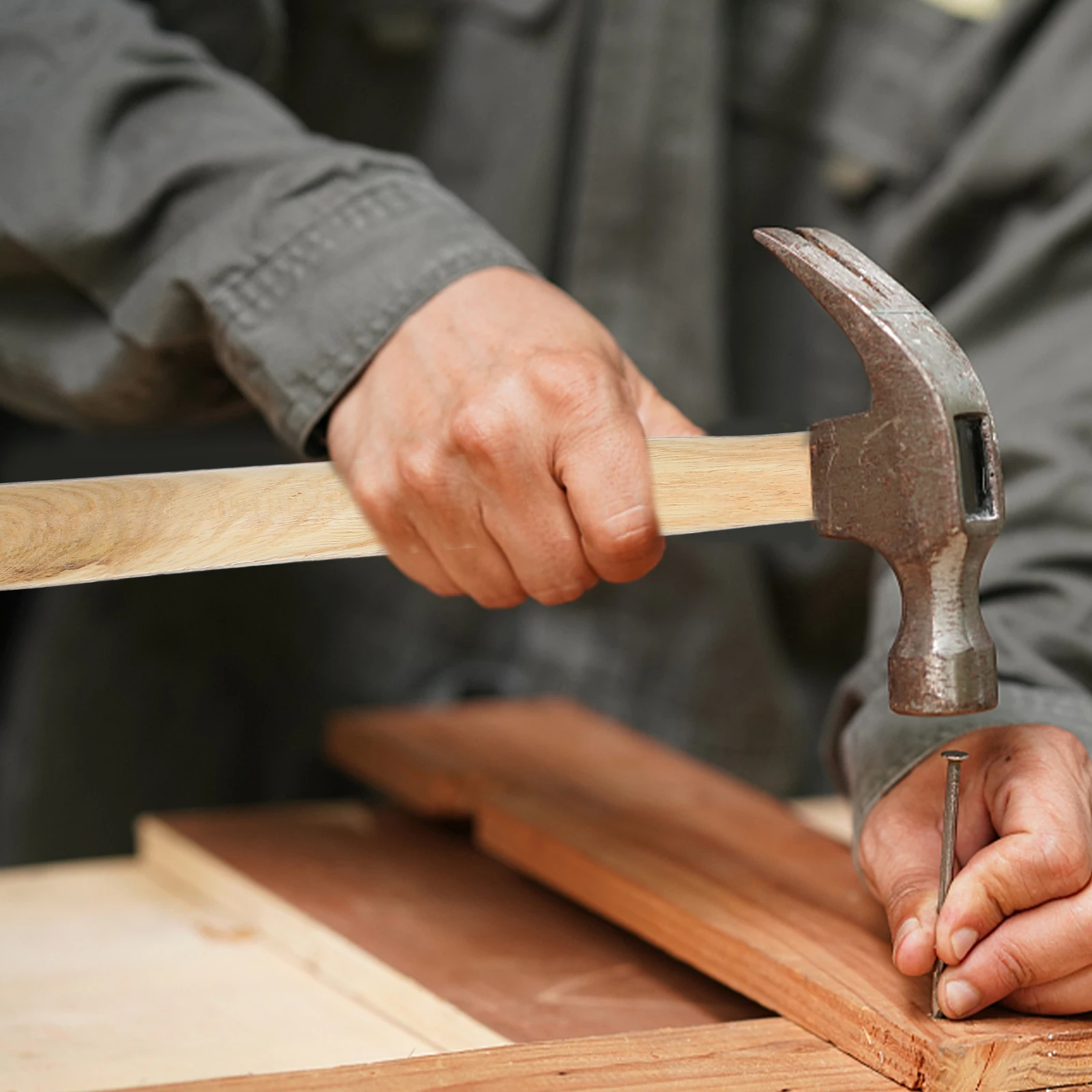 

Hammer Handle Replacement Wooden Durable Long-Lasting Masonry Tool Woodworking Accessory Small Engraving Hammer for Hand