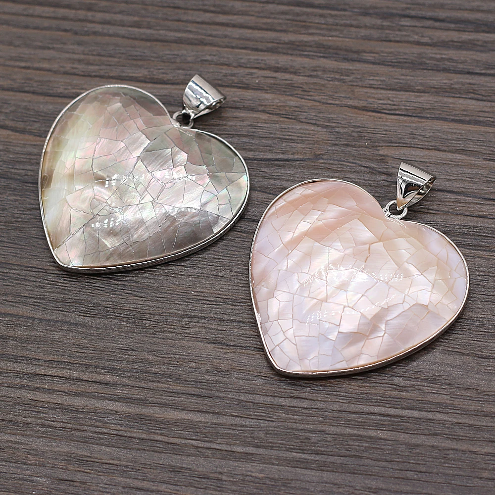 Natural Shell Pendant The Mother Of Pearl Round Alloy Pendant For Jewelry Making DIY Necklace Bracelet Accessory
