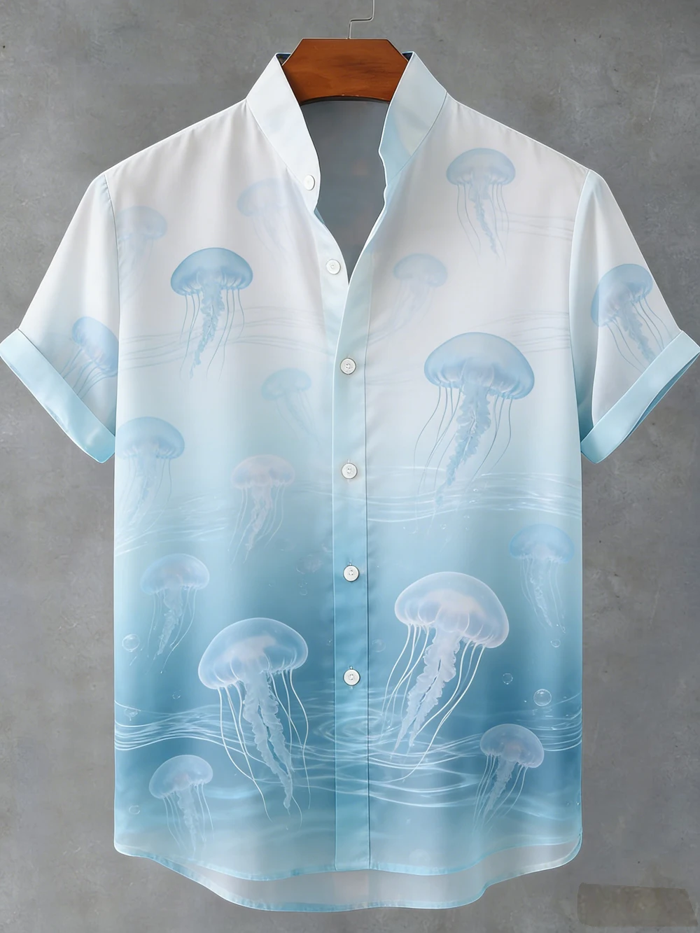 Men's summer cool short-sleeved shirt marine life high-definition 3D printed shirt men's Hawaiian vacation outdoor top for You