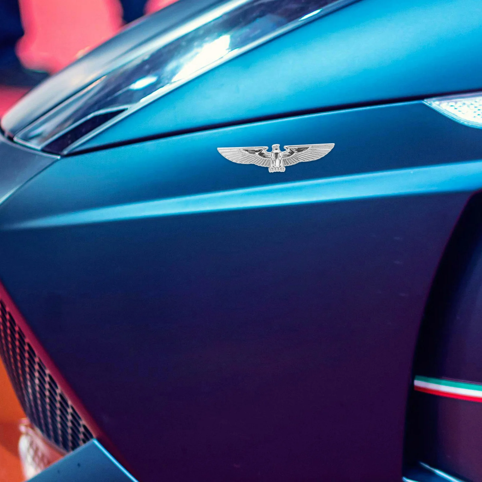 メタルイーグル車のステッカー 3D 効果耐久性のある自動車装飾フードサイドグリル Suv トラック外装バッジデカール自動車