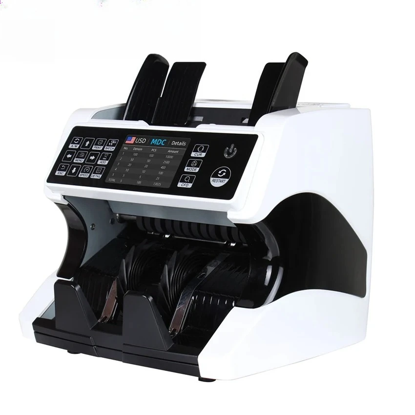 Machine UV/IR/MG/MT counterfeit detection Currency Counter Machine AL-920 Mixed Denomination 2 CIS Authenticating Coin Counting