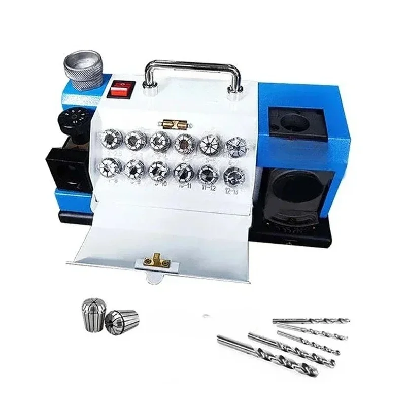For Drill Bits Sharpener 3-13mm Mill Grinder Sharpener Portable Sharpening Angle Grinder With 14 Collets For Factory Workshop