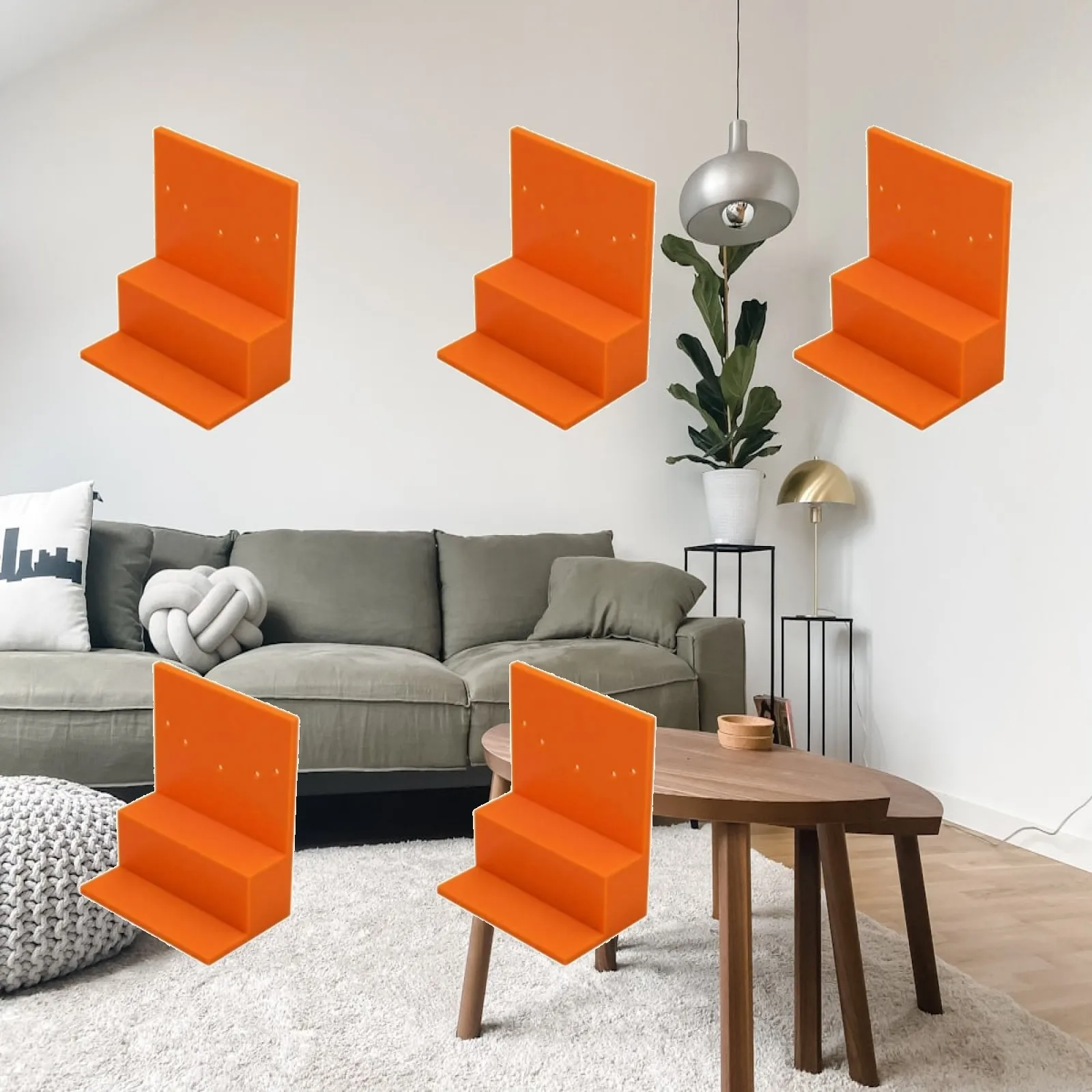 5 Pieces Wardrobe Side-Edge Installation Guide Lightweight Panel Positioning Guide with Stepped Section for Cabinetmakers