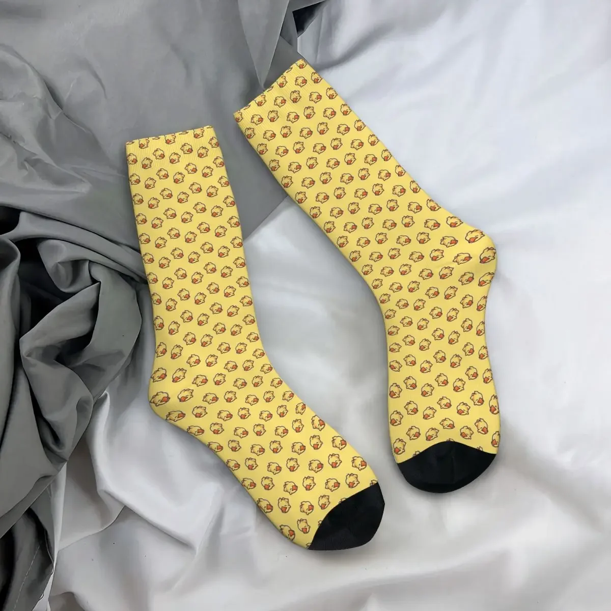 Calcetines Super suaves para hombre y mujer, medias largas, quiero montar mi Chocobo, todos los días, Harajuku, accesorios para todas las estaciones, regalos