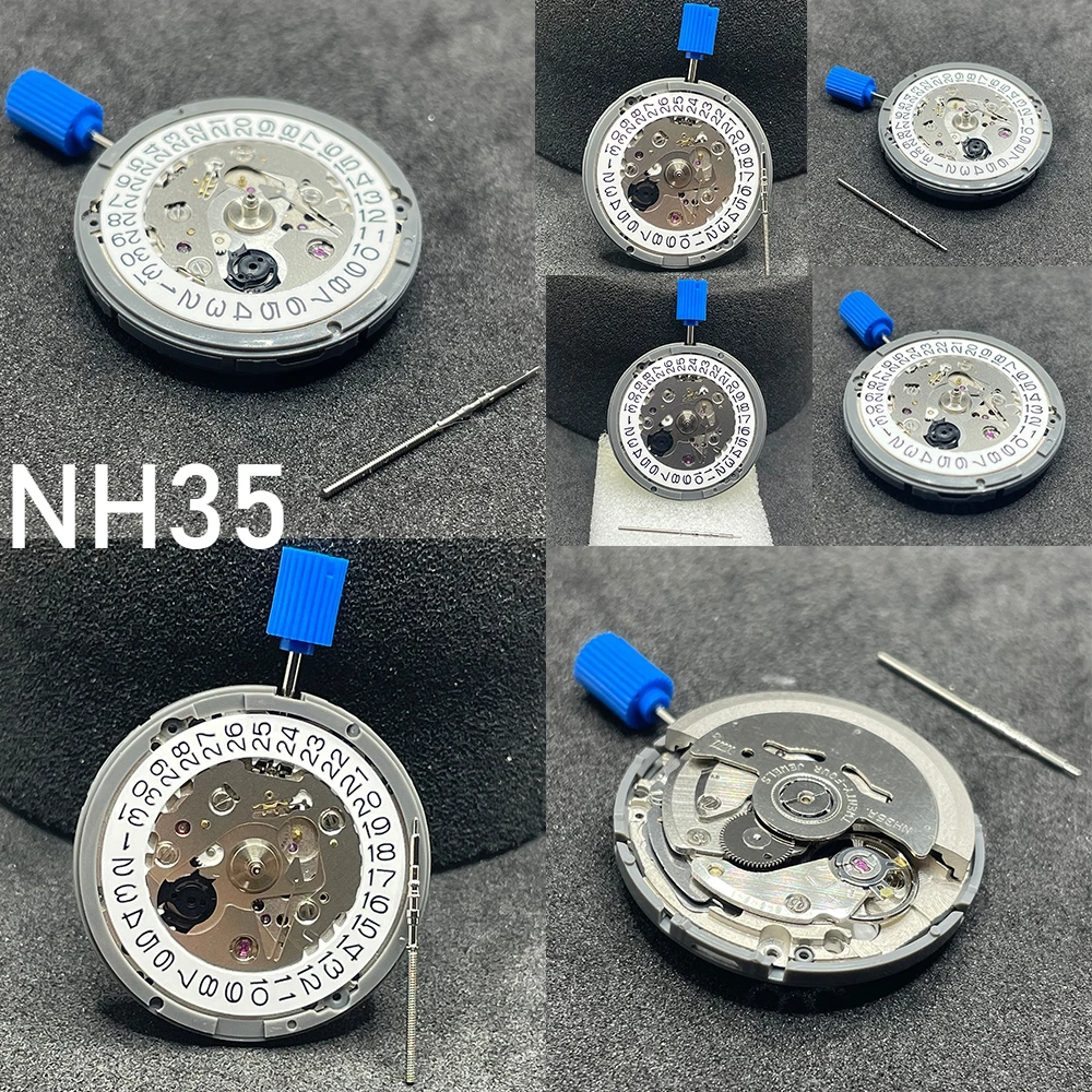 NH35 Japón Sek NH35A movimiento mecánico Premium mejorado 24 joyas piezas de repuesto de movimiento de reloj de cuerda automática