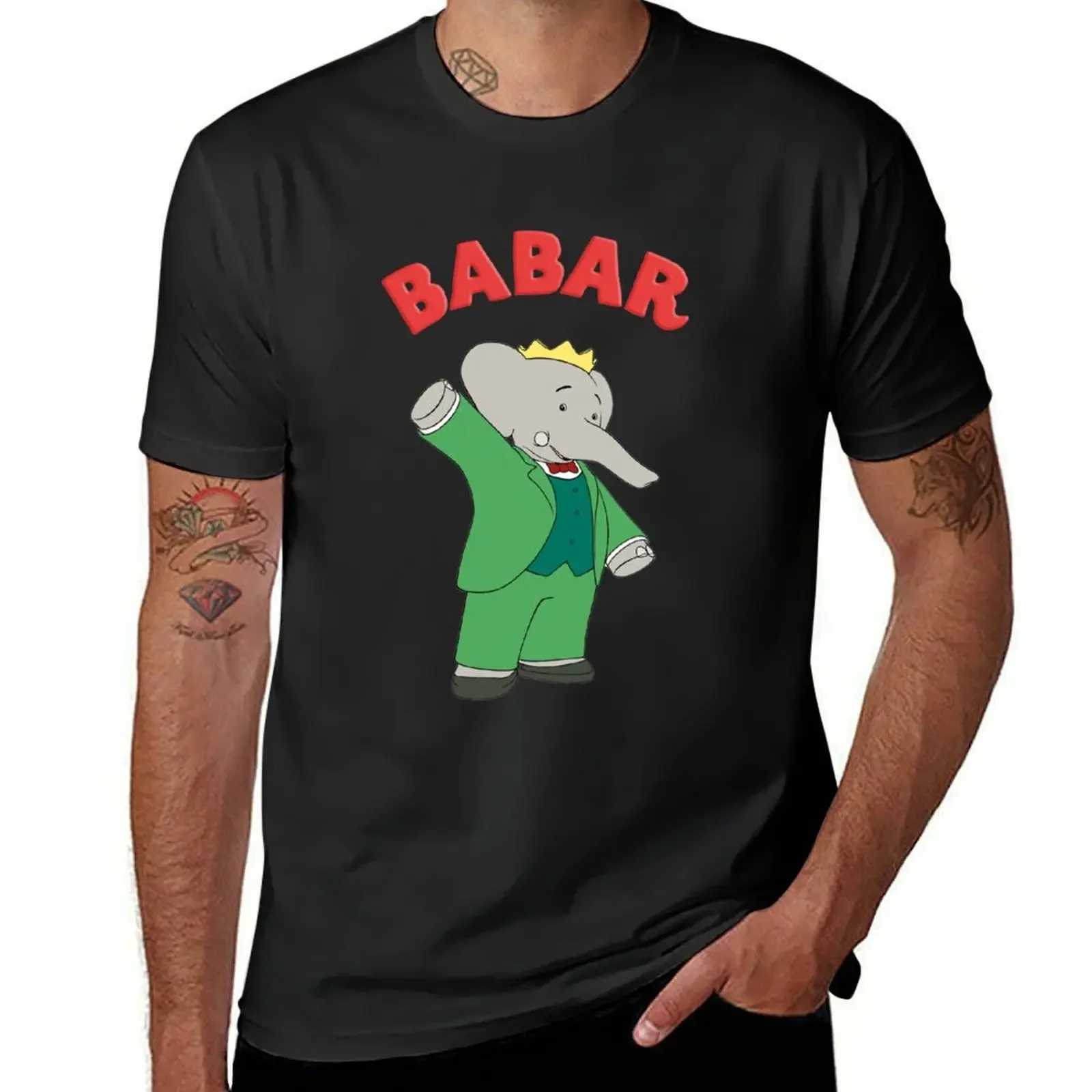 

Babar T-Shirt graphic shirts man t shirt tops black t shirts for men