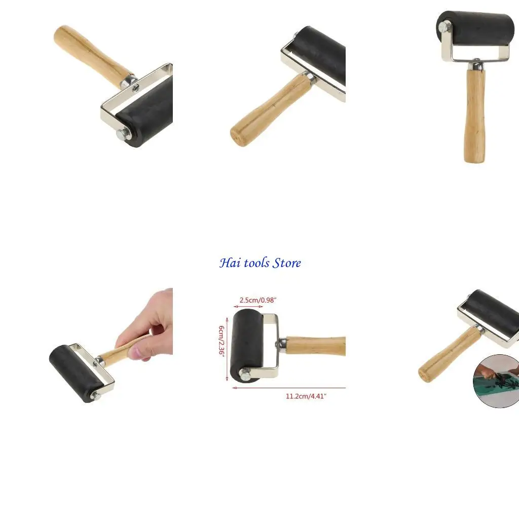 

X37E Practical Professional Brayer Painting Printmaking Roller Art Stamping Tool