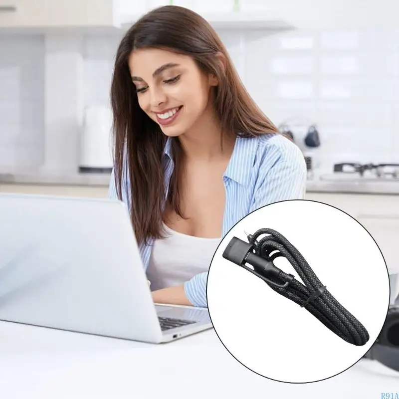 R91a USB C Adater T-Tip Charging Cable Tip Coll for Magsafe3 Chage Cable