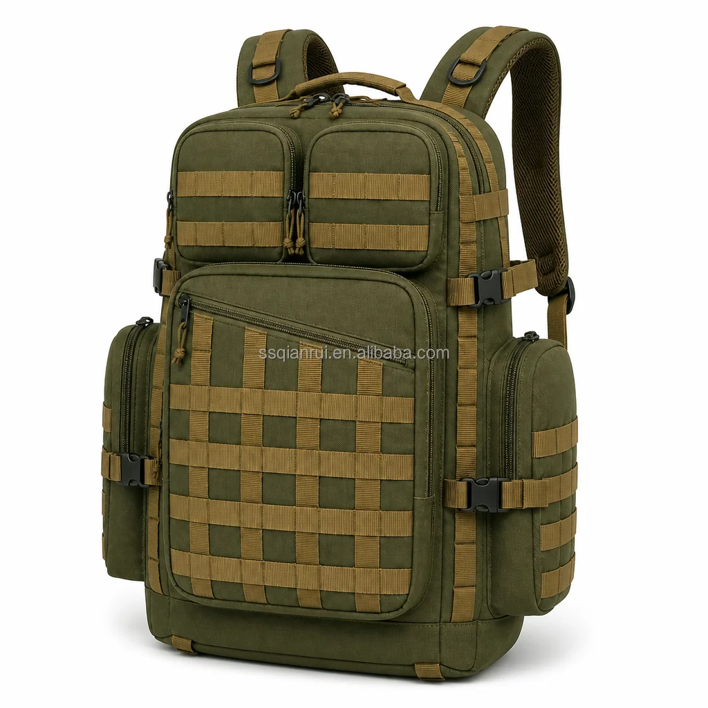 Custom Tactical Outdoor Hunting Backpack System Large Capacity Durable Water Resistant Multi Compartment Camping Hiking