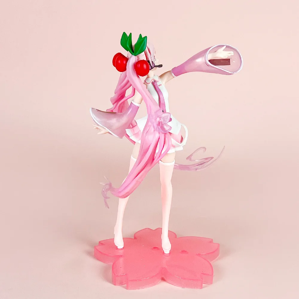 Аниме Хацунэ Мику фигурка розовая модель Сакура коллекция игрушек фигурка ПВХ кукла настольное украшение подарок