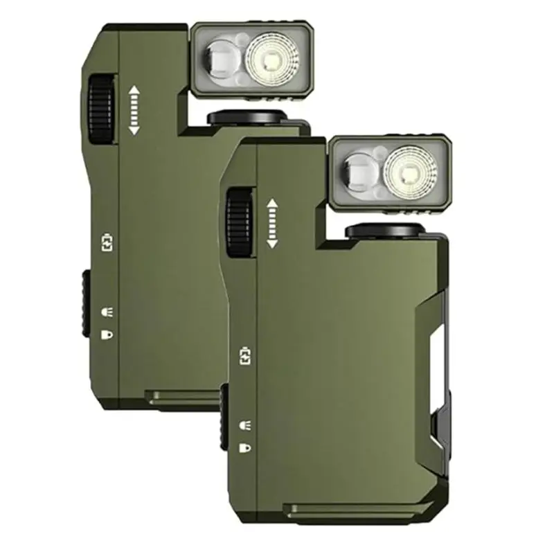 AS60-G5 Edc Light 400 Lumens,Rechargeable Pocket-Sized Flashlight With Magnetic Base High-Lumen Output Mini Green