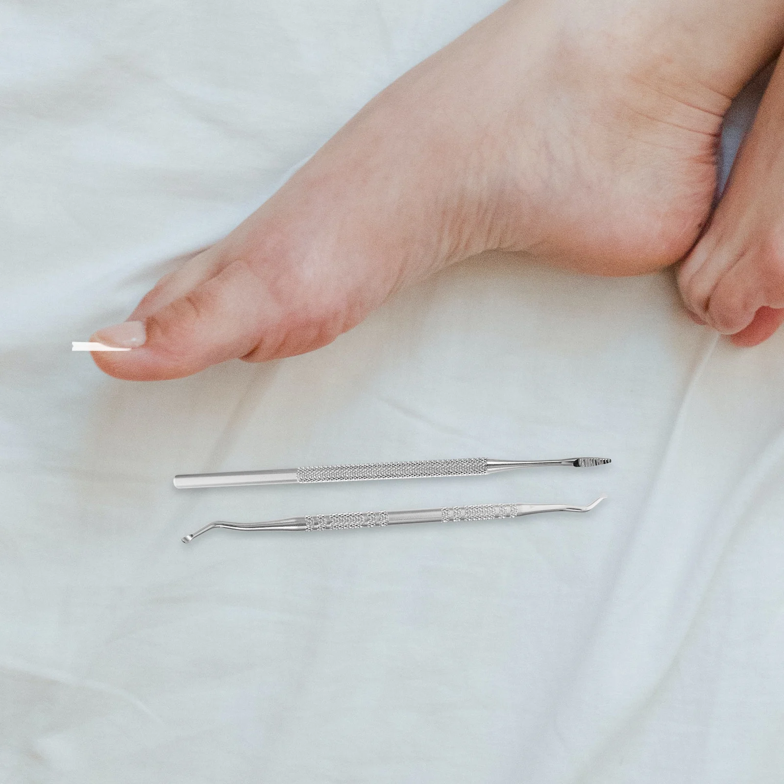 3 Pcs Stainless Steel Curved Patches for Ingrown Nail Correction Toenail Treatment Set Adhesive Free Nail Stickers