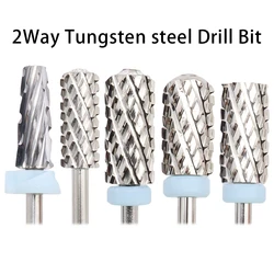4XC 5 In 1 Left&Right Hand use Tungsten Carbide Nail Drill Bit Milling Cutter Eletric Manicure Machine Equipment Cuticle Clean
