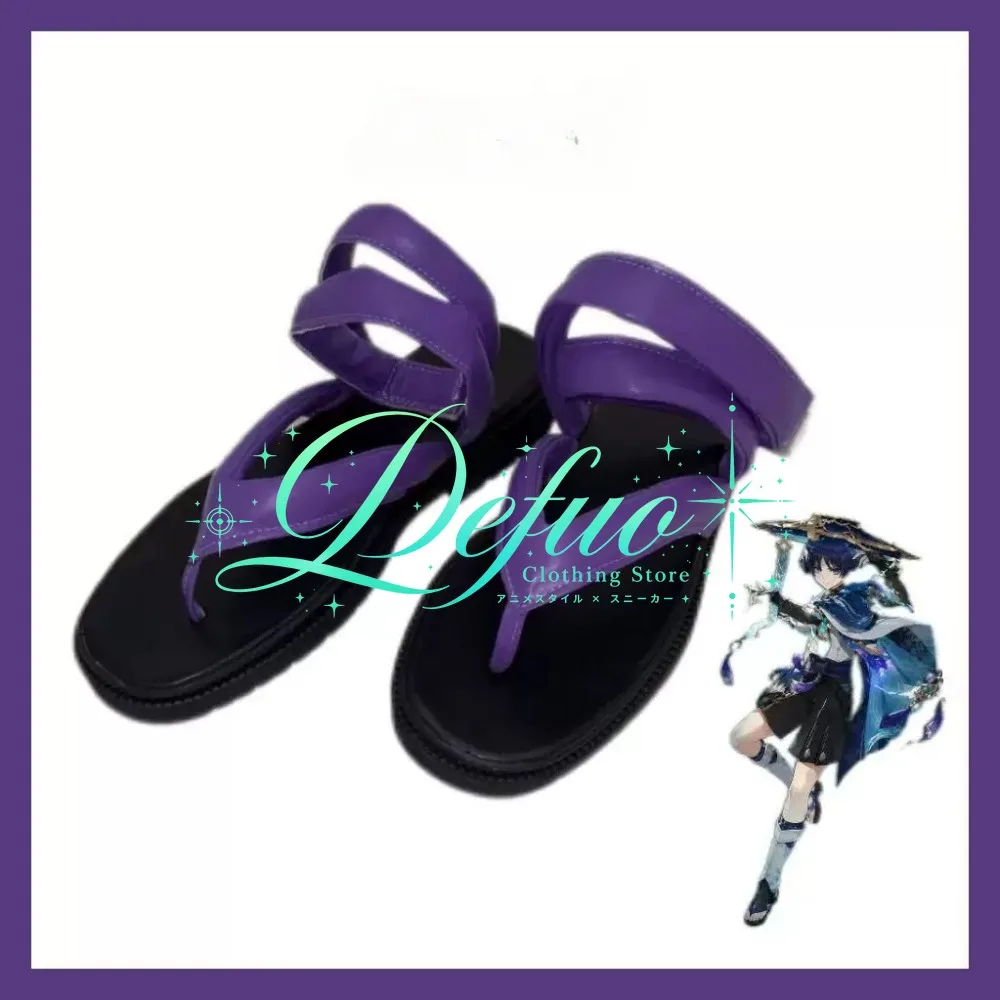 Genshin Impact Scaramouche Cosplay Boots Wanderer Character Footwear Fantasy Style Anime Convention Shoes