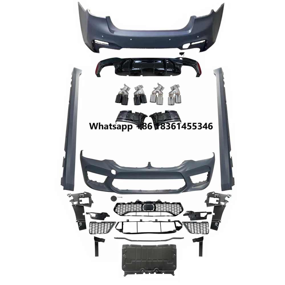 

For 5 Series G30 Factory Hot Selling G30 M5 Style Body Kit Front Bumper Rear Bumper G30 Complete Body Kit