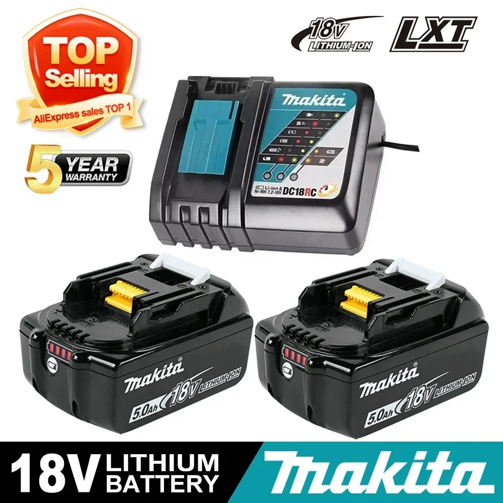 

2025 Original/Genuine Makita NEW 6Ah/5Ah for Makita 18V Battery BL1860 BL1850B BL1850 BL1840 BL1830B Replacement Lithium Battery