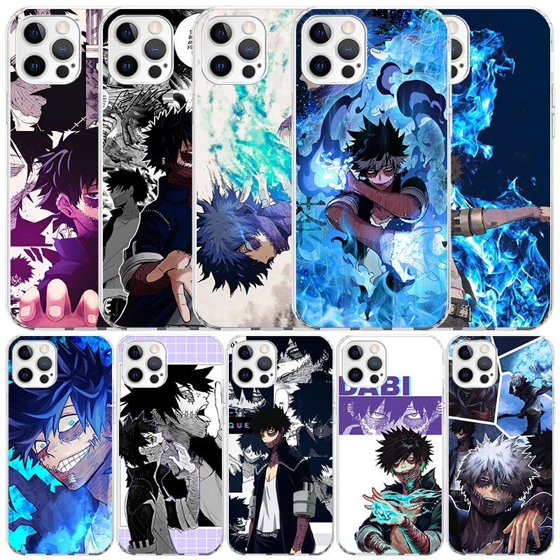 My Hero Dabi Bnha Phone Case For IPhone 16 15 14 13 12 11 Pro Max Mini XR XS X 7 Plus 8 + SE 2020 Soft TPU Back Cover