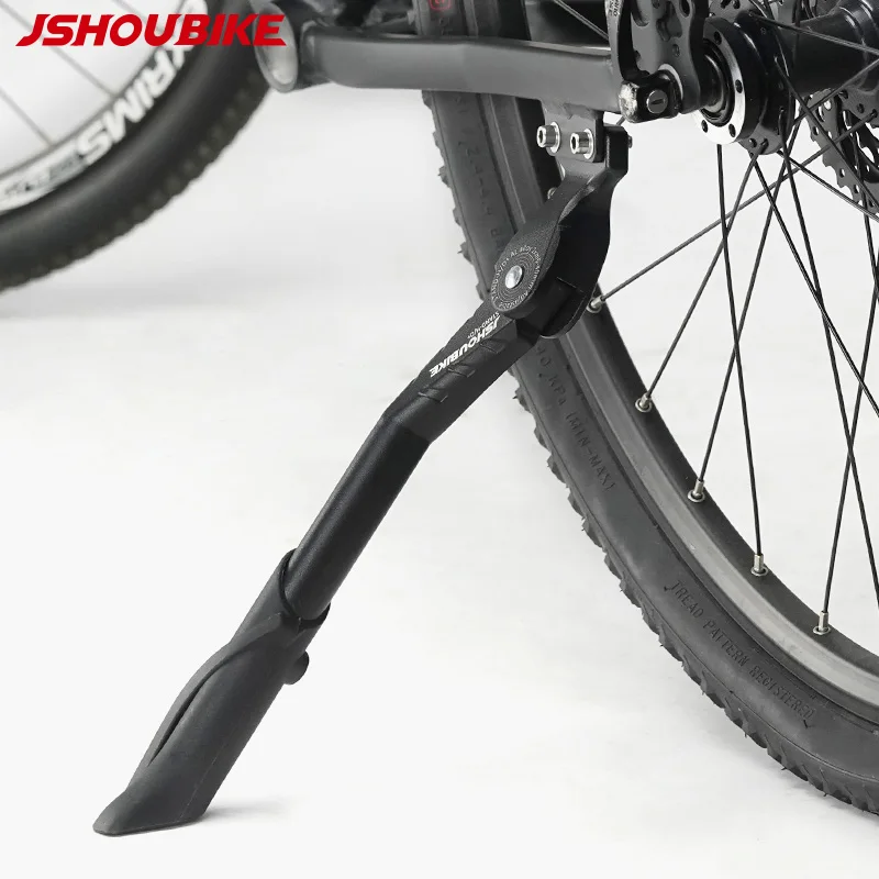 

JSHOUBIKE Подставка для велосипеда из алюминиевого сплава, регулируемая боковая опора, парковочная стойка для дорожного электрического велосипеда MTB, 24/26/27,5/29 дюймов, 700C