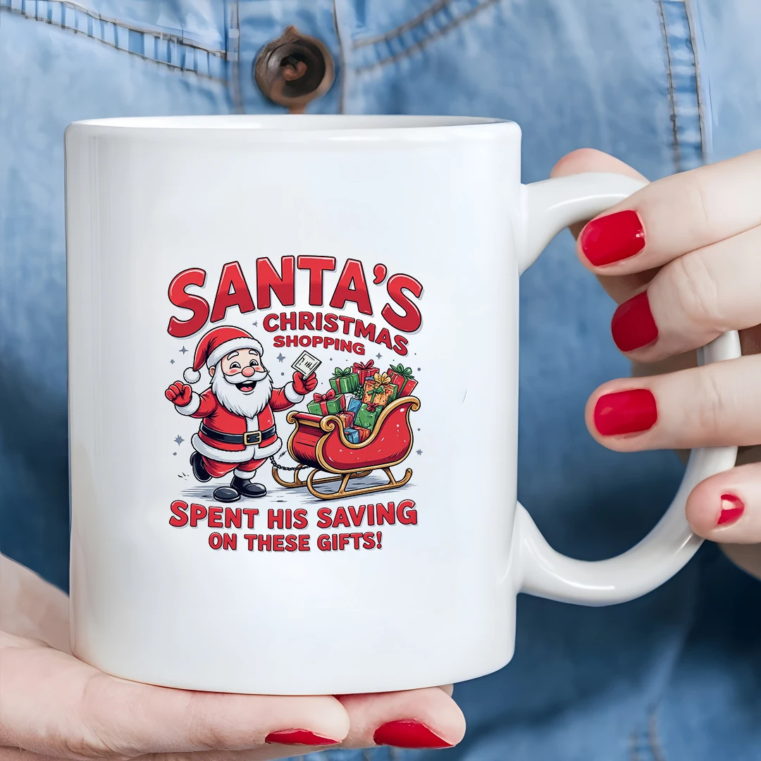 

11oz Santa Claus cartoon mug + Kids thermal cup - Christmas Gift for Family and Office
