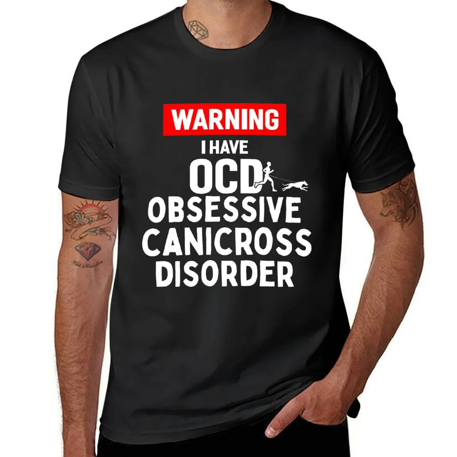 obsessive canicross disorder T-Shirt sweat oversizeds blacks vintage t shirt for men