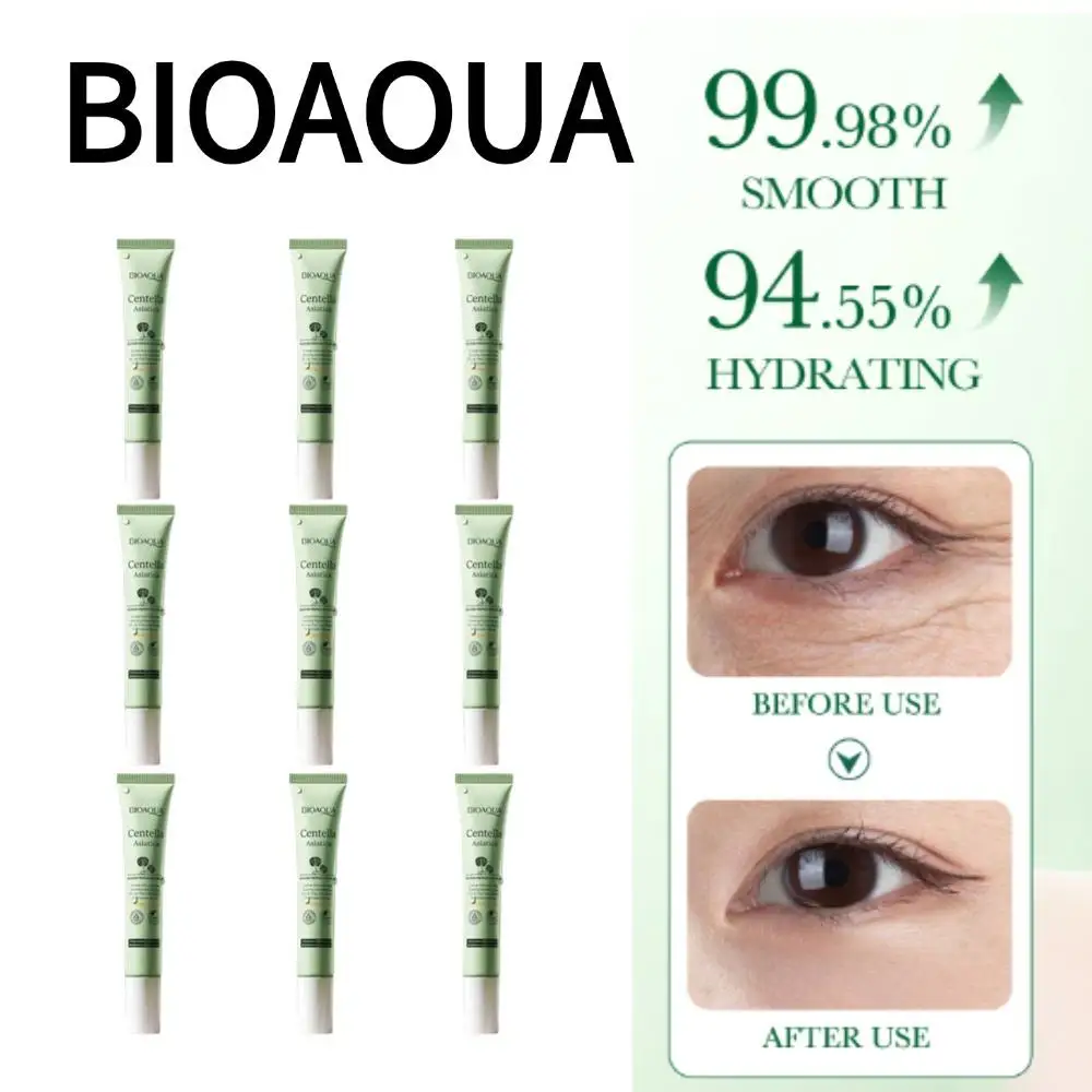 

BIOAOUA 1/2/3/4/5/10 шт. центелла азиатская питательный и восстанавливающий крем для глаз, укрепляющий, уменьшает темные круги, разглаживает уход за глазами
