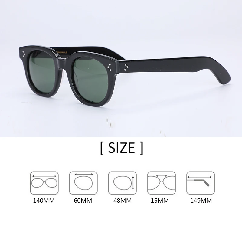 Johnny Depp Polarized Sunglasses Man Lemtosh Sun Glasses Woman Luxury Brand Vintage Round Acetate Frame Driver\'s Shade