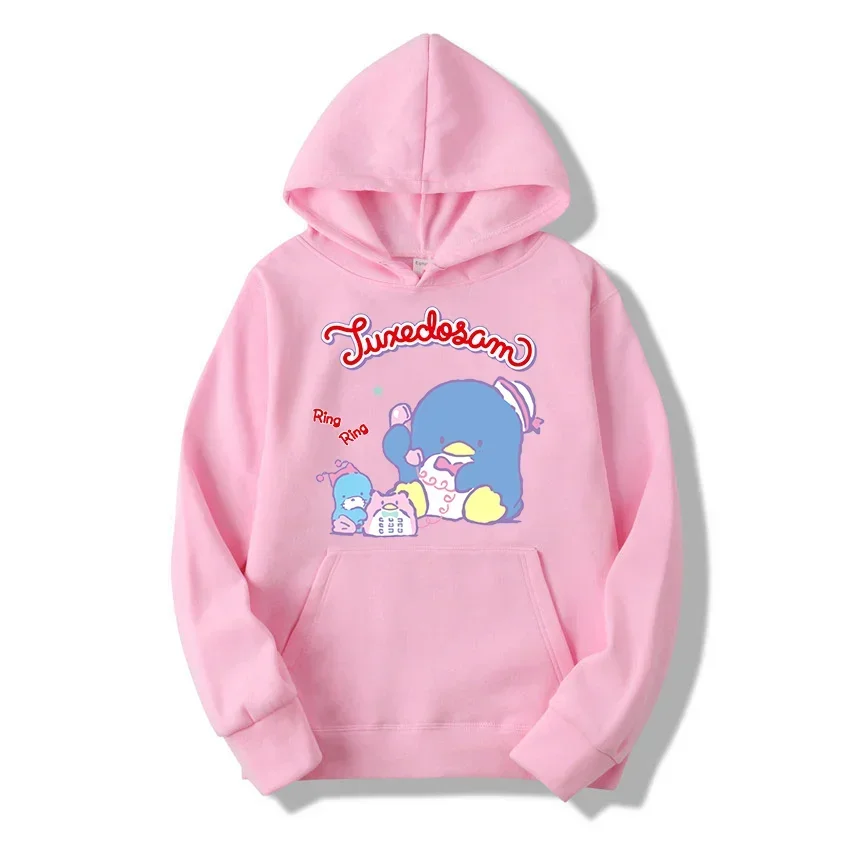 Graphic Disney Printed Male Sweatshirts Cute Sanrio Tuxedosam Classic Fashion Comfortable Men Hoodies Trendy Autumn Winter