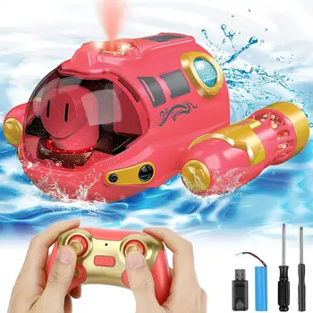 Remote control speed boat for pools and lakes toys 2.4Ghz spray children 8-12Y kids summer outdoor toy Led light Rc boats