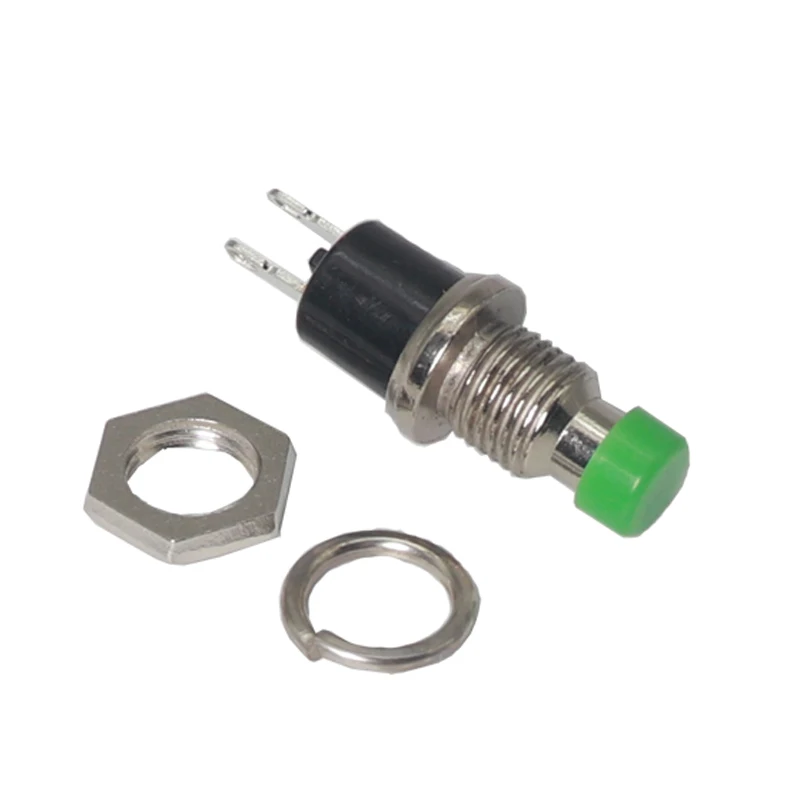 【10-5PCS】Interruptor de botón pulsador momentáneo PBS-110, presione el interruptor de reinicio, interruptor momentáneo de encendido y apagado, microinterruptor de botón pulsador
