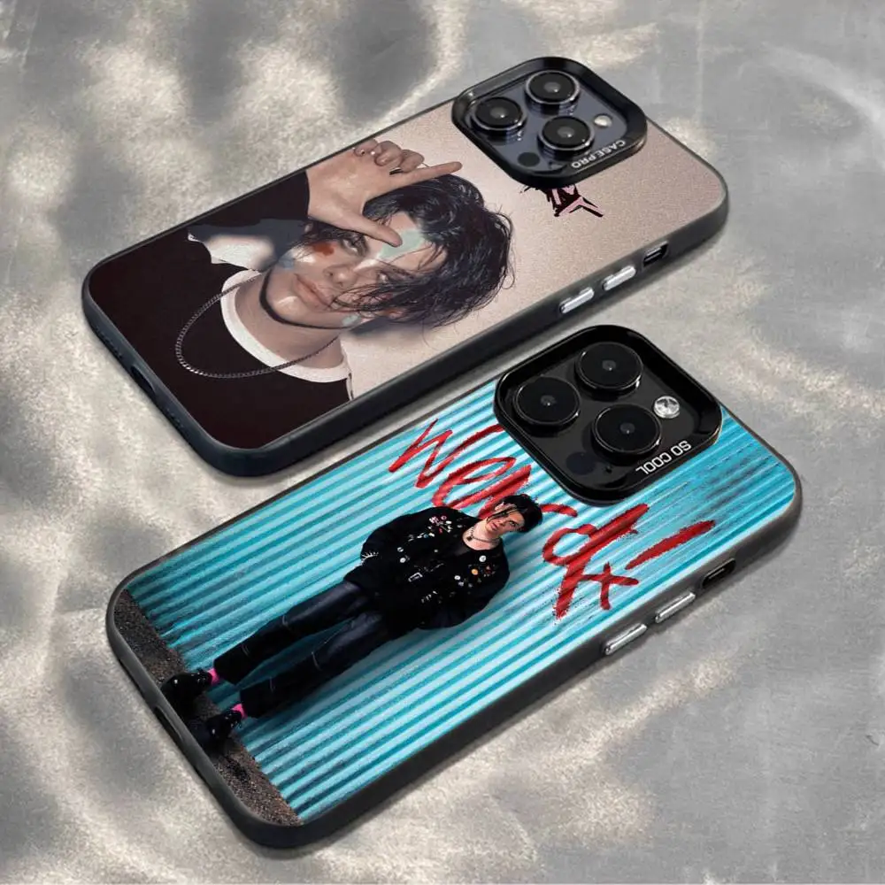 

Y-Yungbluds Singer YB Phone Case For iPhone 16,15,14,13,12,11,Mini,Pro,MAX,plus,Black Matte Shockproof Cover