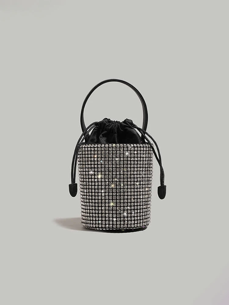 

Luxury Designer Diamond Handbags For Women New Versatile Commute Party One Shoulder Crossbody Bags High-end Shiny Bucket Bags